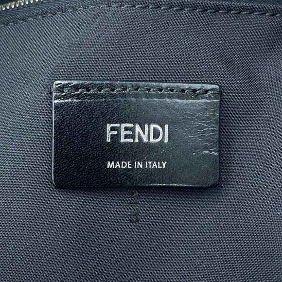 FENDI Backpack Light bulb Nylon Black/Yellow 7VZ016 - Picture 14 of 14